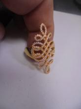 Beautiful Milor Italy Gold Plated Sterling Silver Ring