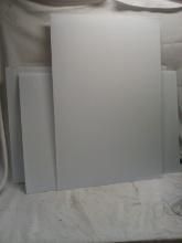 Set of 3 Blank White 36”x24” Signs w/o Stakes