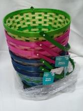 Pack of 6 10.5”x6” Woven Baskets