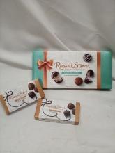 3Pc Russel Stover Lot- 1 Lrg Box Assorted Cremes, 2 Mini Boxes Assorted Chocs.