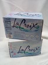 2 Full 6 Can Cases of LaCroix Sparkling Waters- Pure Sparkling Water