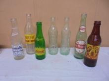 Group of 7 Vintage Soda Bottles