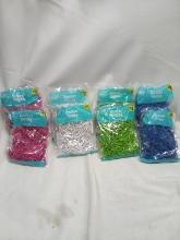 8 Packs of Assorted Color Shredded Paper Style Filler/ Easter Grass