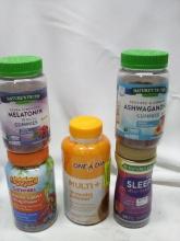 Lot of 5 nutritional supplements