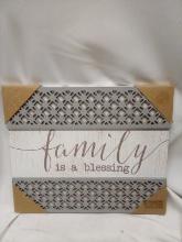 “family is a Blessing” wall décor