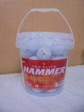 Brand New Bucket of 48 Top Flite Hammer Gold Balls
