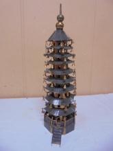 Metal Chinese Fung Shui Copper of Culture Prosperity Tower