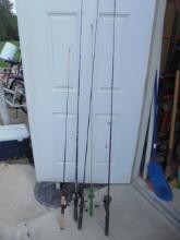 Group of 5 Assorted Rod & Reels