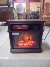 Wood Case Electric Quartz Radiant Fireplace Heater