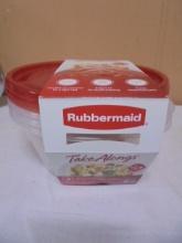 3 Pack of Brand New Rubbermaid Take Alongs Medium Bowls