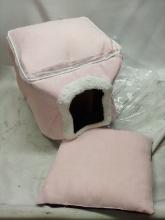 Pet Maker Pink Pop-Up Kitty House w/ Pillow