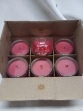 6 Pack of TrueLiving Pomegranate Splash 3oz Candles