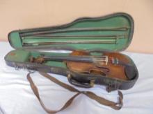 Antique Violin w/ 3 Bows