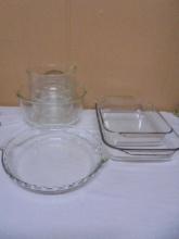 Group of Glass Baking Dishes & Mixing Bowls