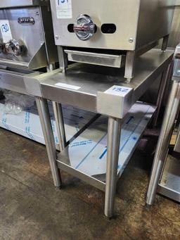 15 in. x 36 in. Stainless Steel Equipment Stand on Casters