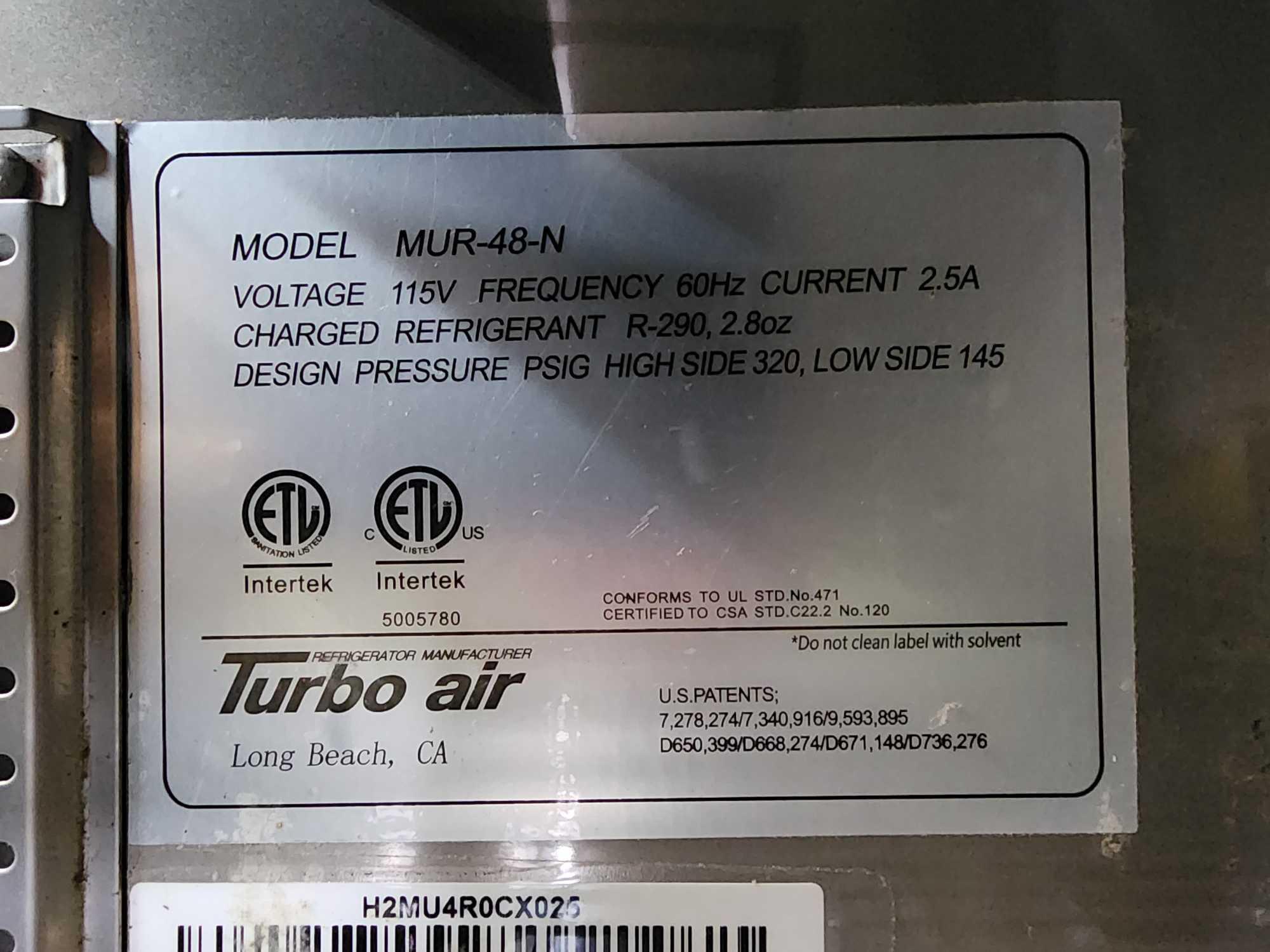 Turbo Air 48 in. Undercounter Refrigerator