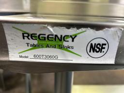 Regency 60 in. x 30 in. Stainless Steel Worktable
