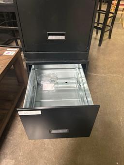Black Metal 2 Drawer File Cabinets