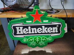 Heineken Light Up Beer Sign