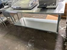 72 in. x 30 in. Stainless Steel Table