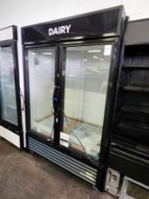Never Used - True 2 Glass Door Merchandiser Refrigerator