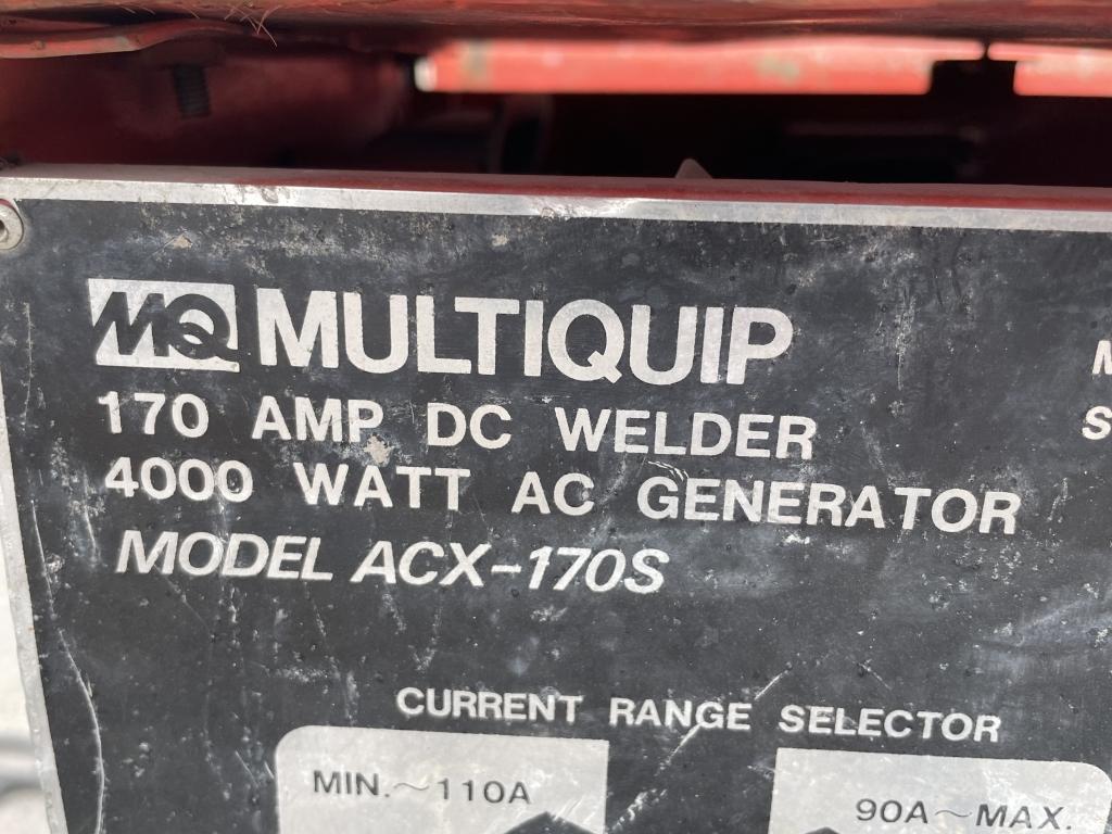 MultiQuip Gas 170AMP Welder 4000W Generator