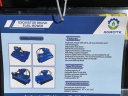 UNUSED Mini-Excavator AGT 45" Brush Flail Mower