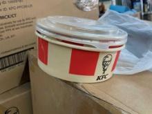 APPROX. 1200 KFC CONTAINERS WITH LIDS