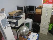 Filing Cabinet, Computers, Printers