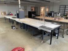 24'x4' Work Table w/ Electric & Fume Hood