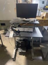 Roll Around Desk, Printer & Monitor