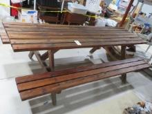 8' Long wooden picnic table