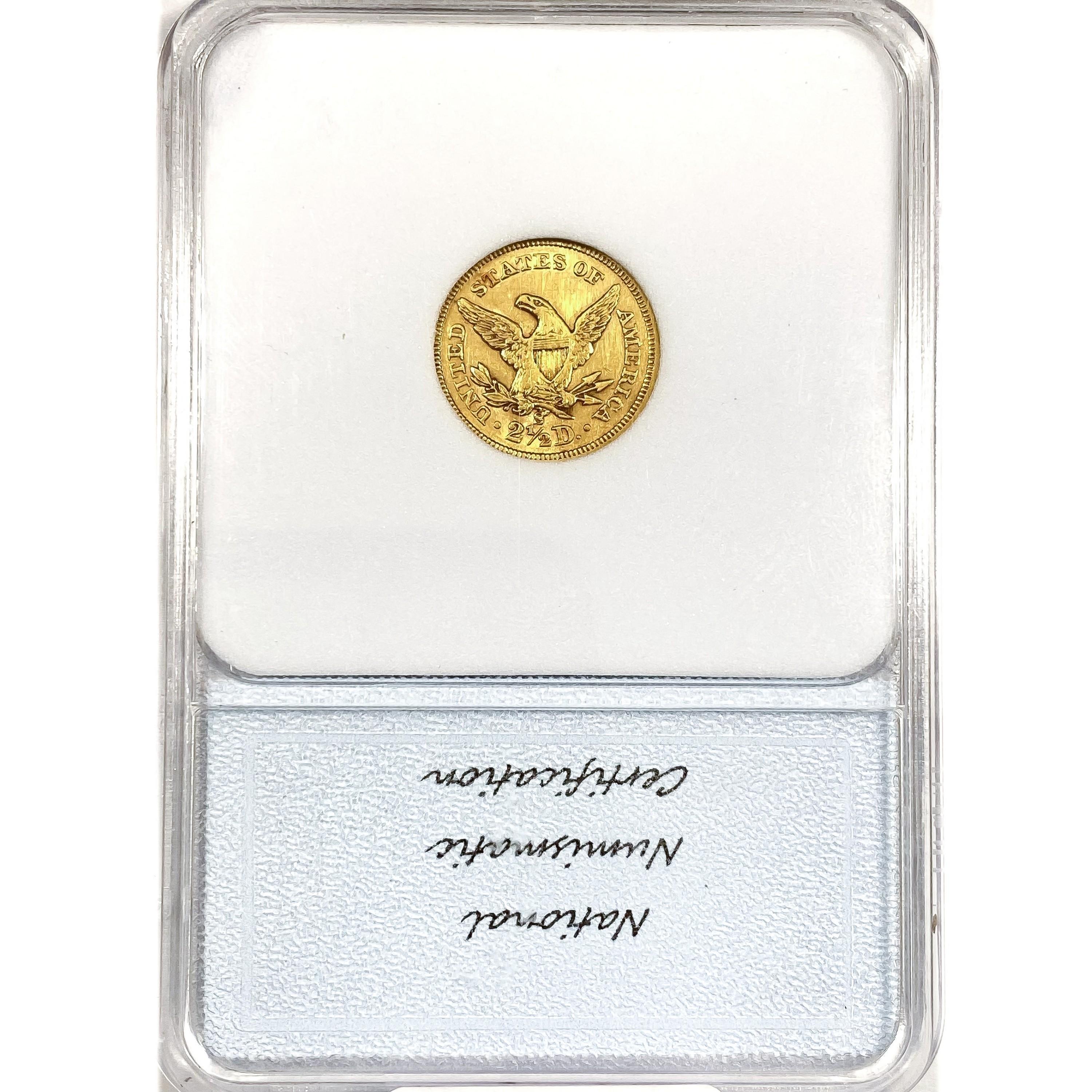 1873-S $2.50 Gold Quarter Eagle NNC MS61