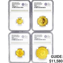 [4] 2023 G.B Â£185 1.85oz. Gold NGC MS KCIII OBV 49