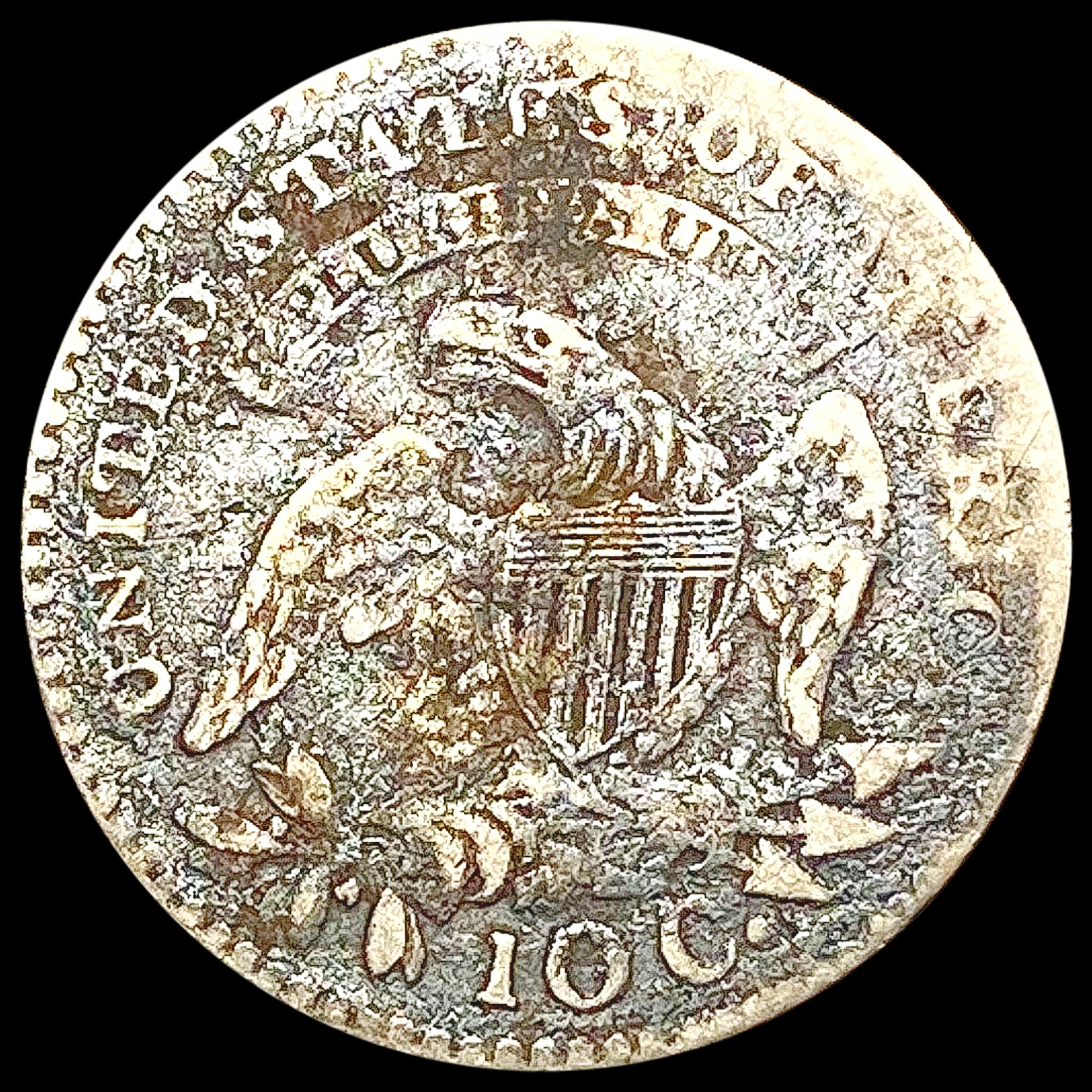 1814 Lg Date Capped Bust Dime NICELY CIRCULATED