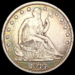 1844 Seated Liberty Half Dollar NEARLY UNCIRCULATE