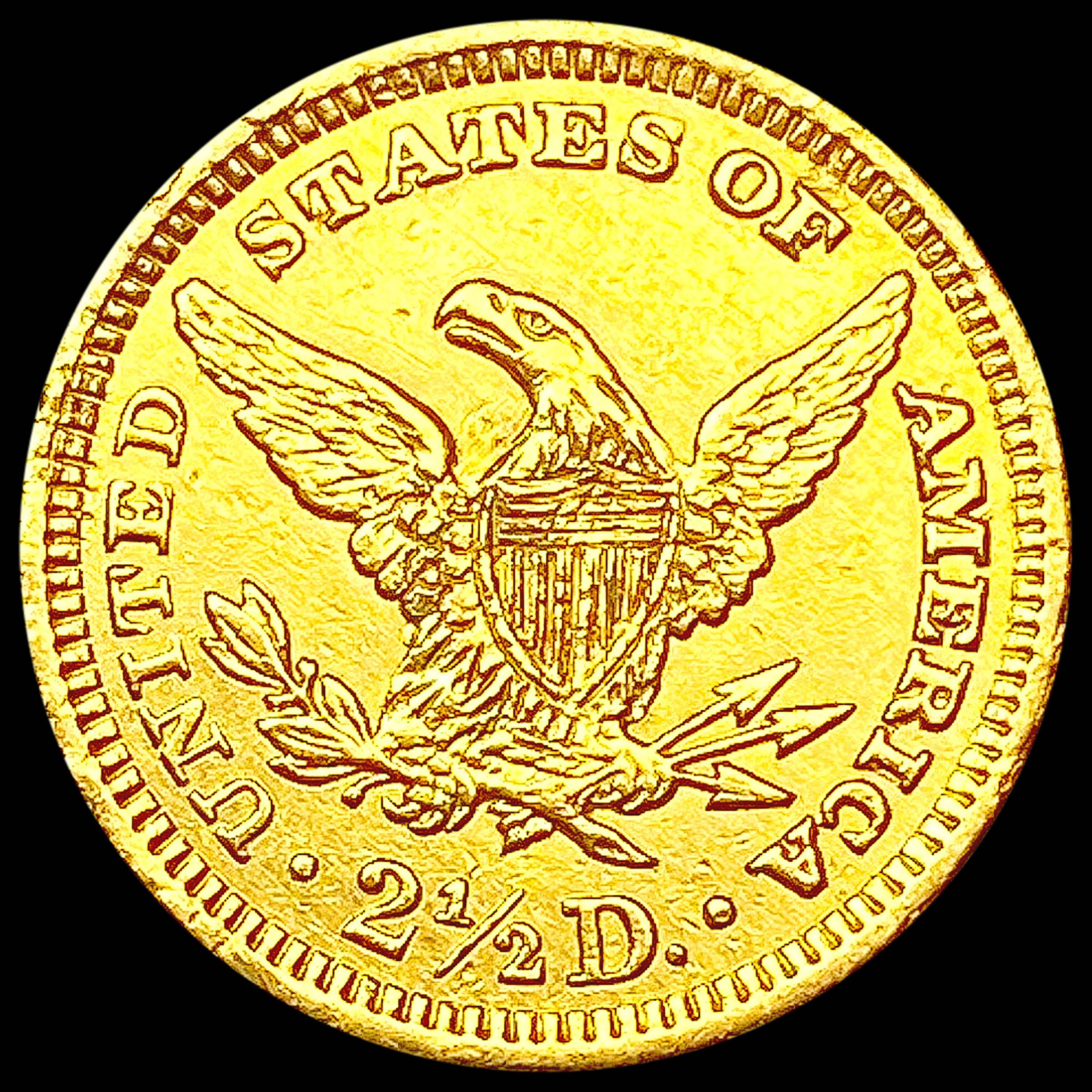 1907 $2.50 Gold Quarter Eagle CLOSELY UNCIRCULATED