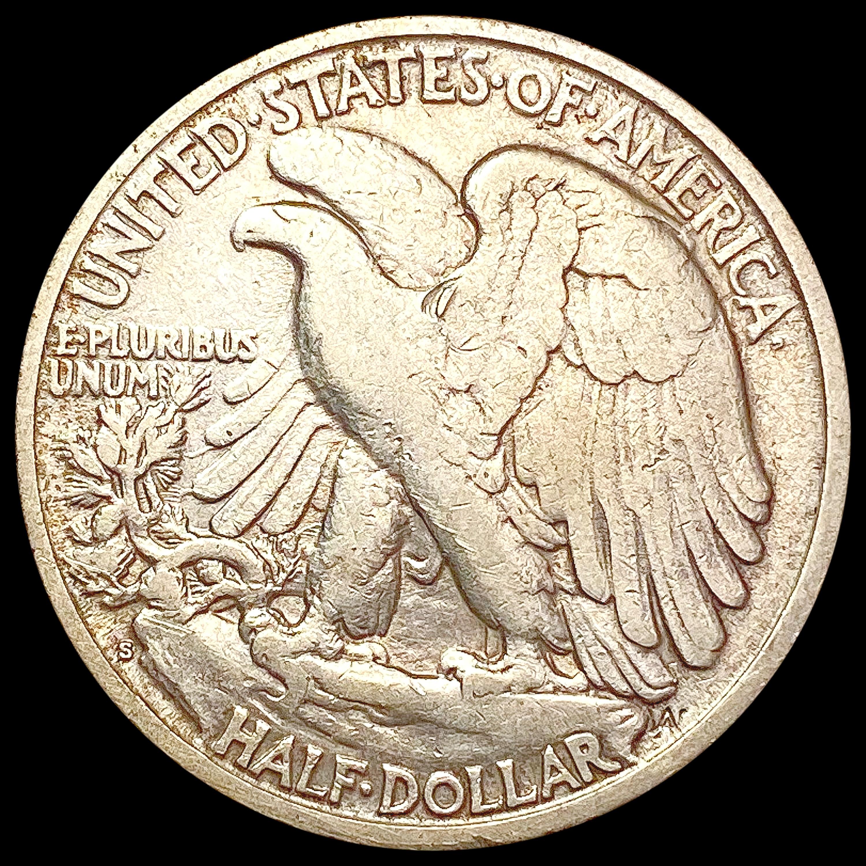 1927-S Walking Liberty Half Dollar LIGHTLY CIRCULA