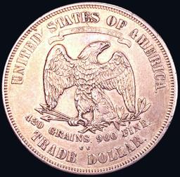 1873-CC Silver Trade Dollar UNCIRCULATED
