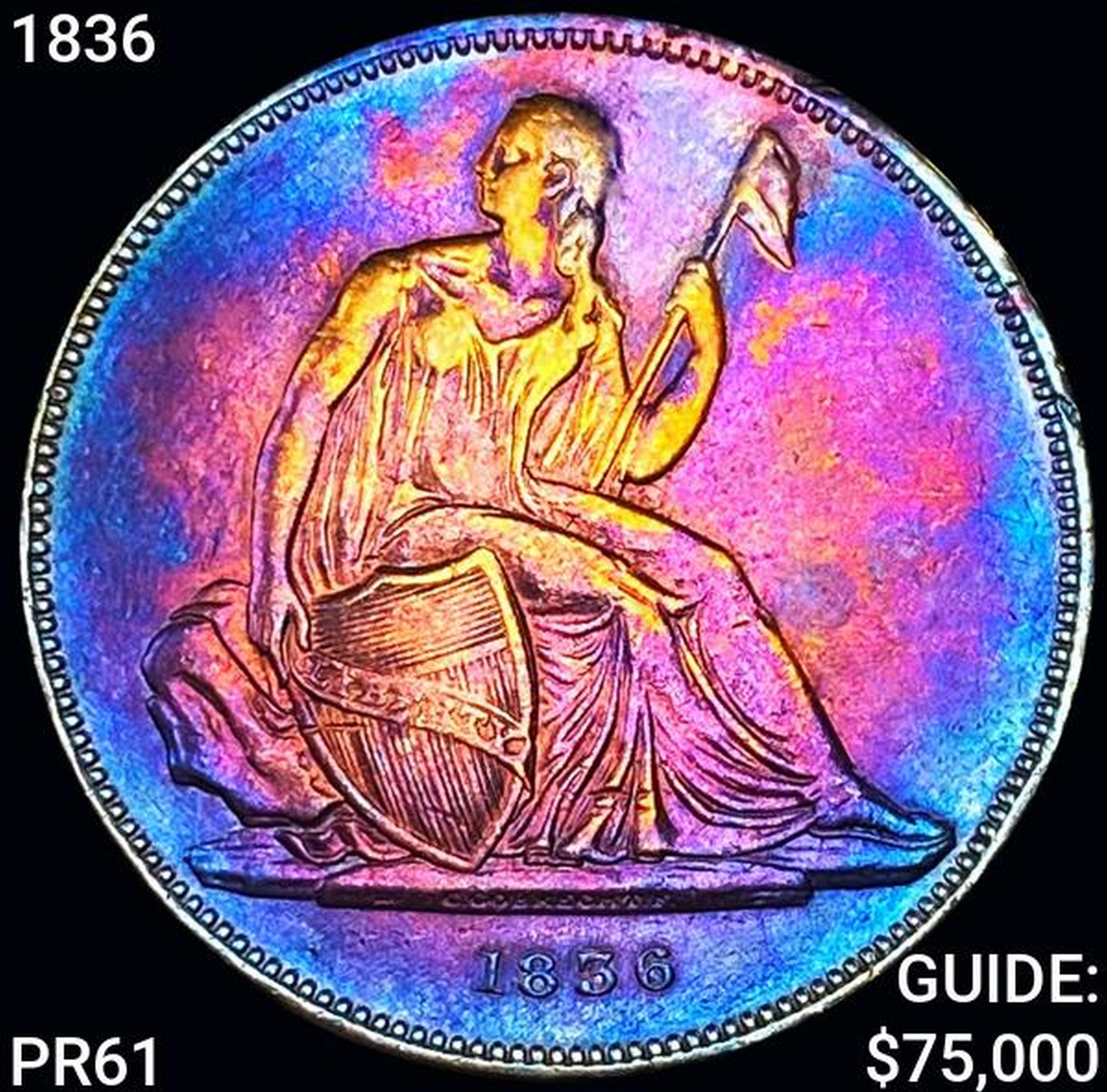 1836 Gobrecht Dollar CHOICE PROOF