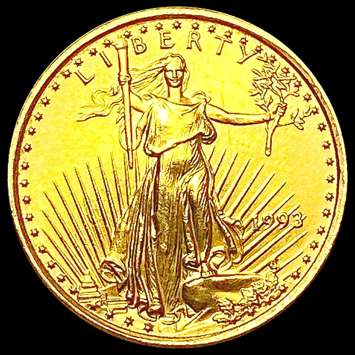 1993 US 1/10oz Gold $5 Eagle UNCIRCULATED