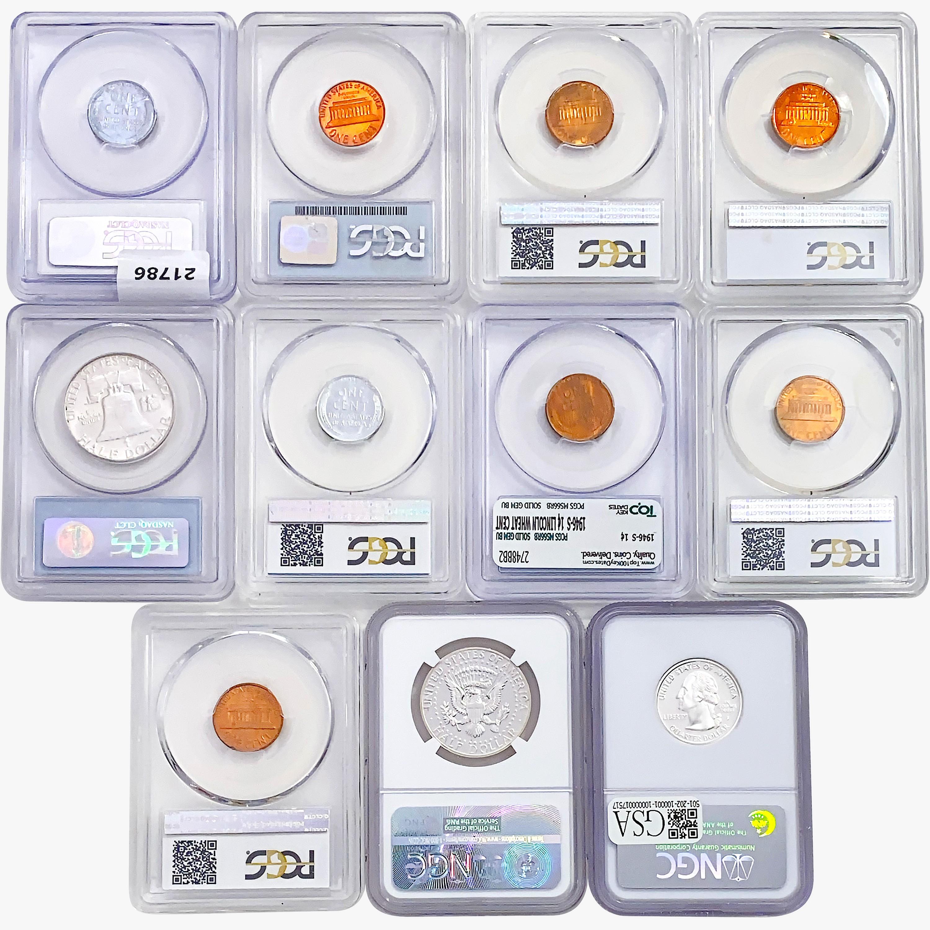 2006-1943 [11] US Varied Coinage NGC/PCGS PR/MS