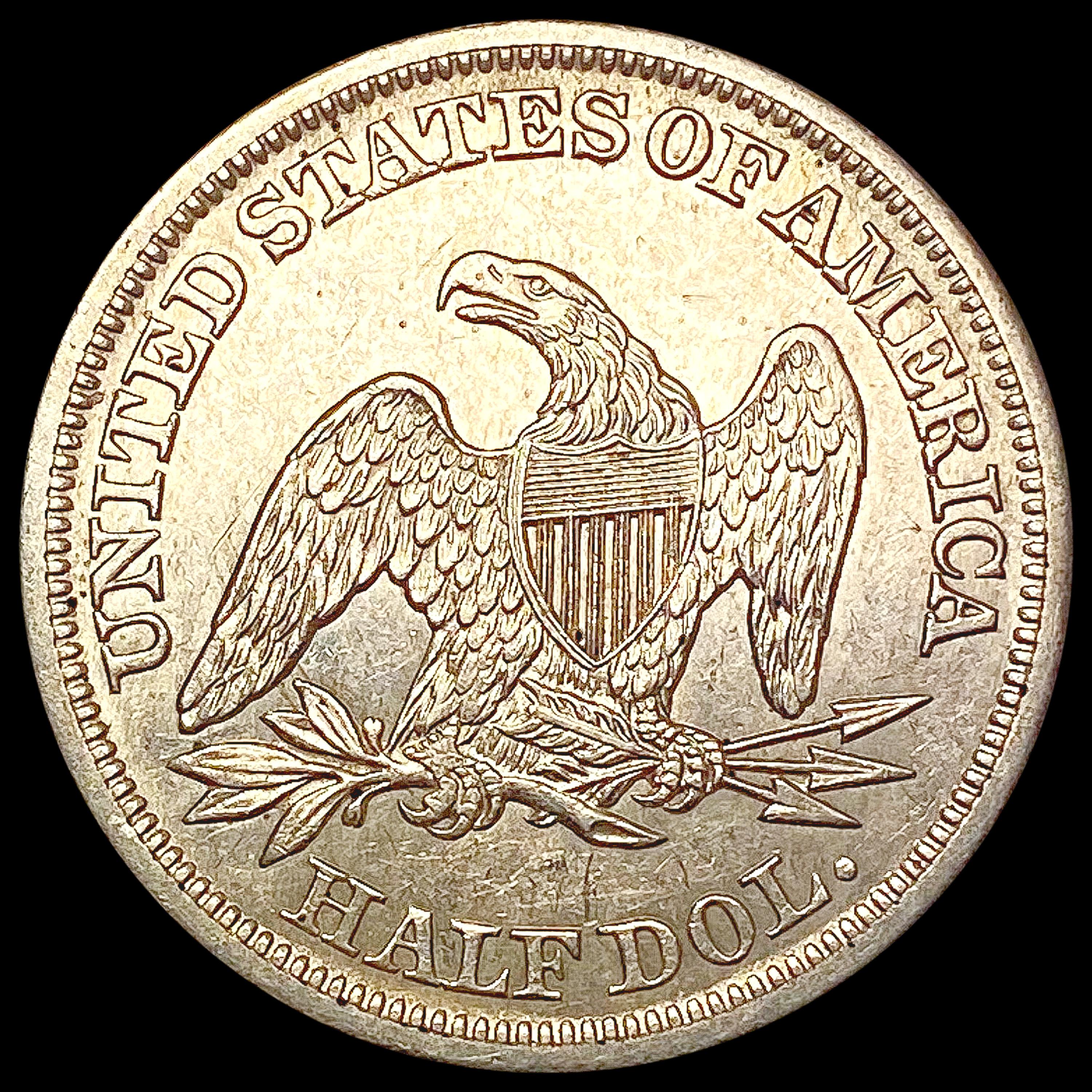 1843 Seated Liberty Half Dollar CHOICE AU