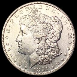 1891-S Morgan Silver Dollar CHOICE AU