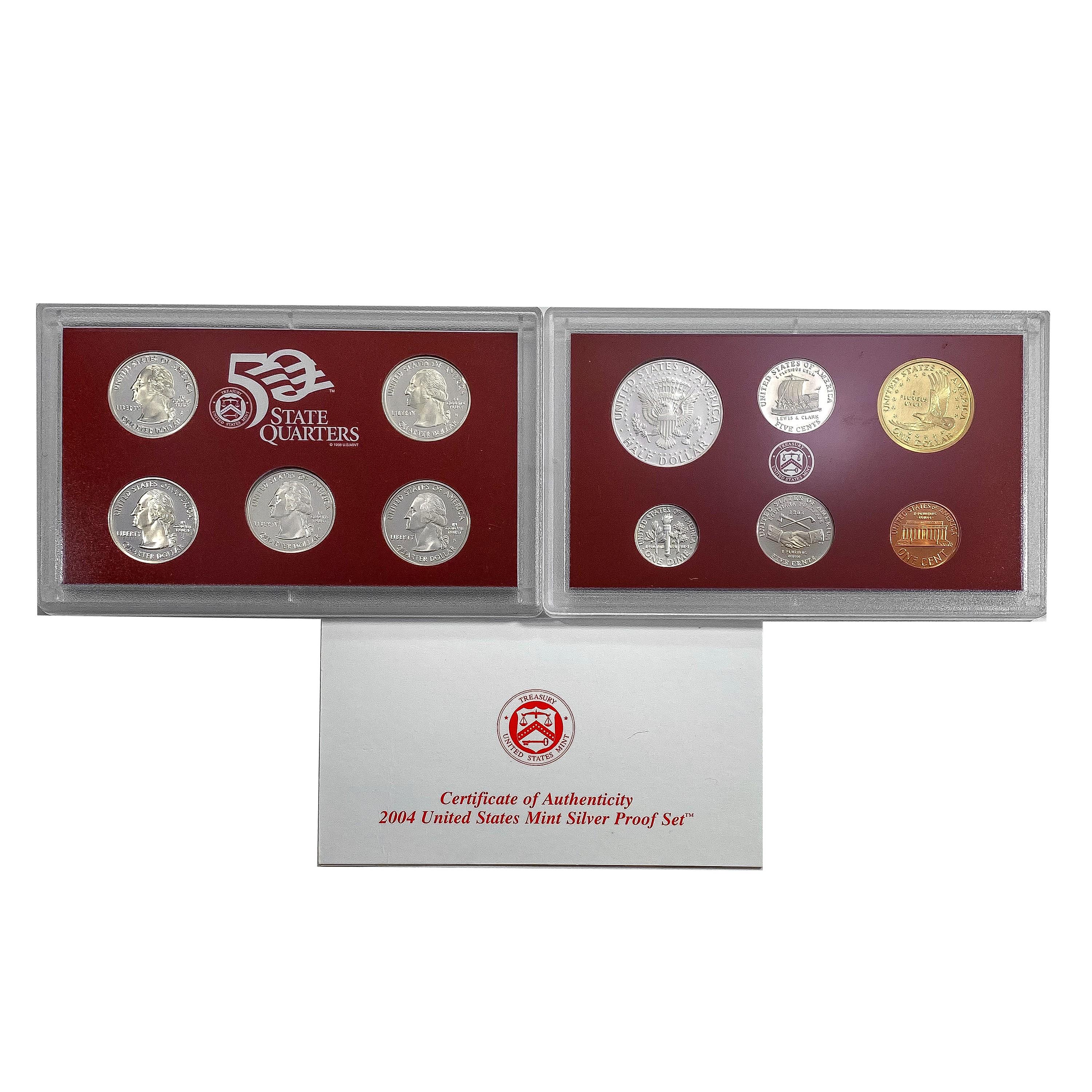 2004-2007 Silver US Proof Sets [30 Coins]