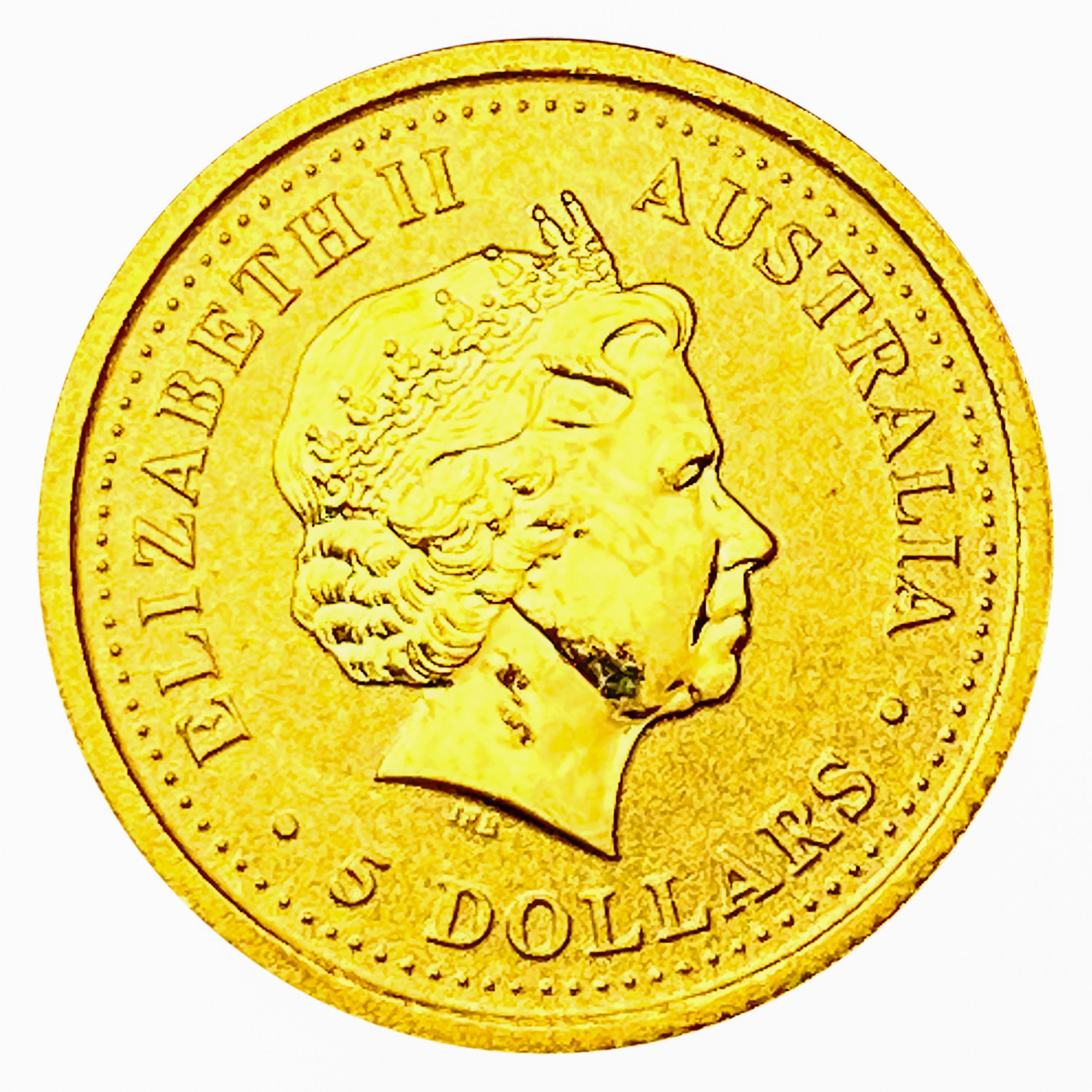 1999 Australia 1/20oz Gold $5 CHOICE PROOF