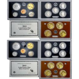 2011 Silver US Proof Sets [28 coins]