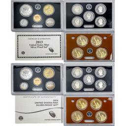 2013-2014 Silver US Proof Sets [28 coins]