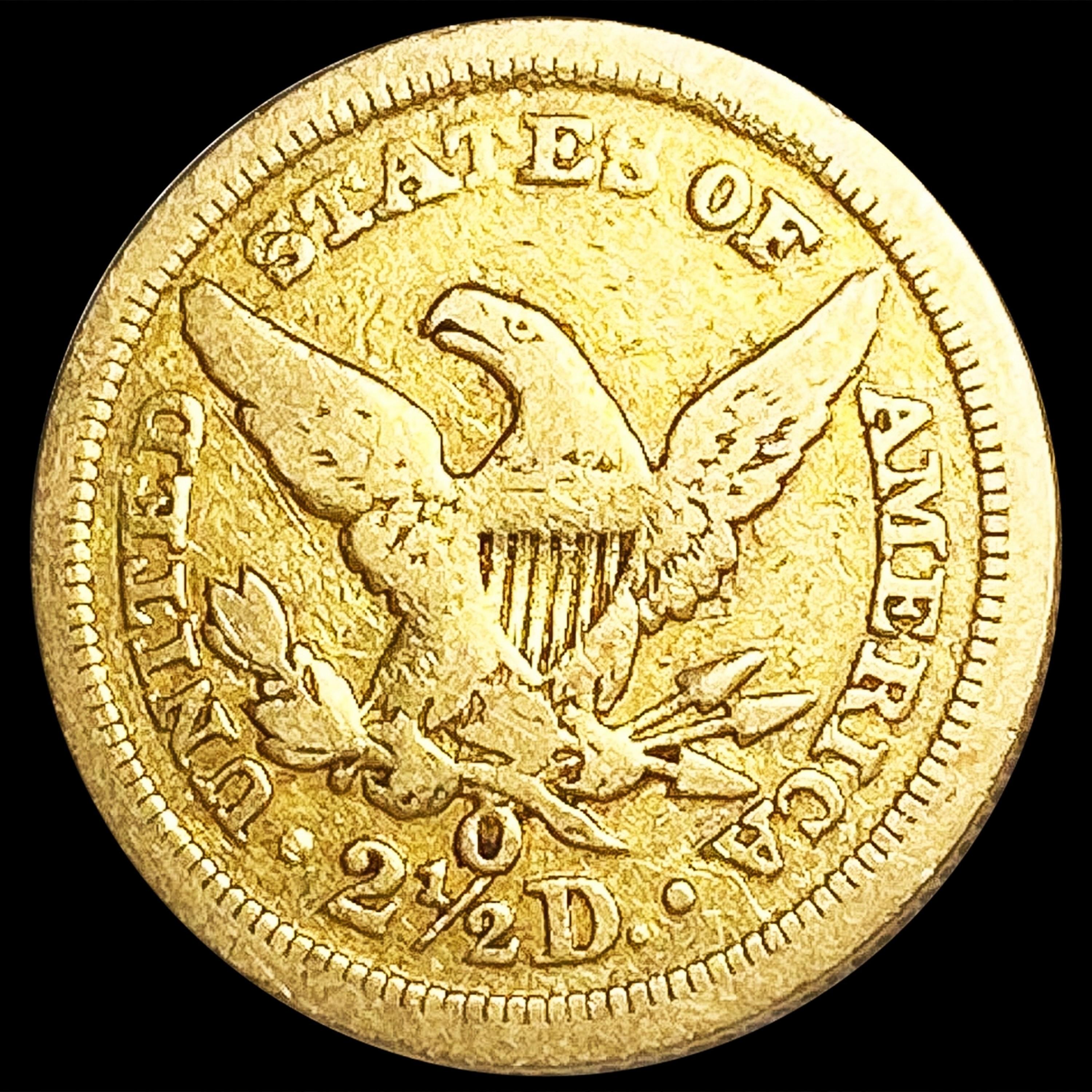 1847-O $2.50 Gold Quarter Eagle NICELY CIRCULATED