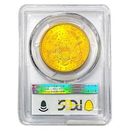 1890 $20 Gold Double Eagle PCGS MS62